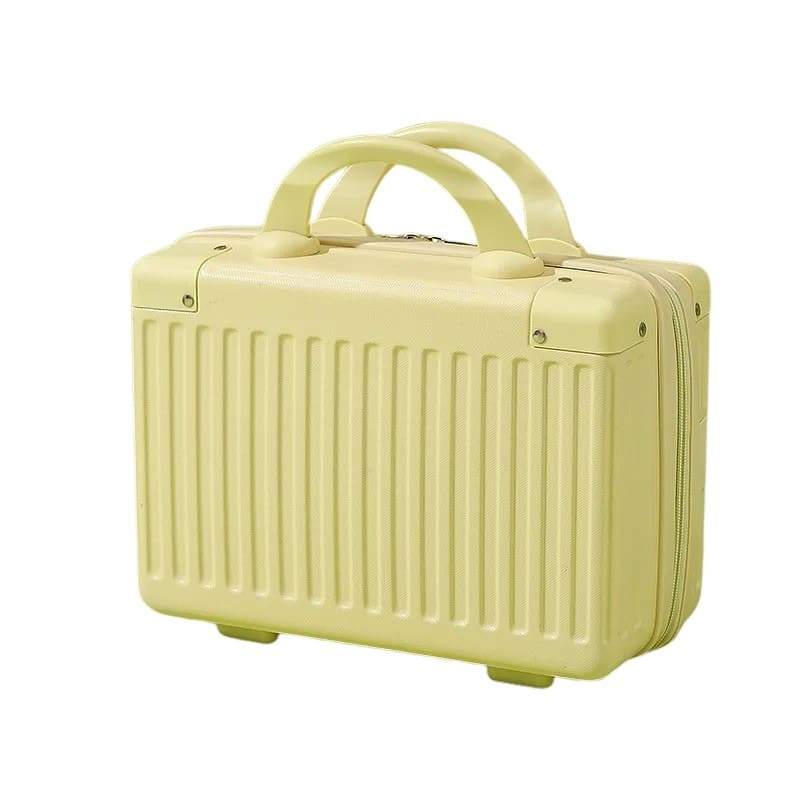 Grand vanity case rigide jaune