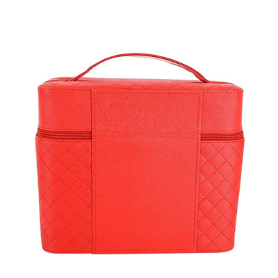 Vanity case maquillage avec compartiment rouge