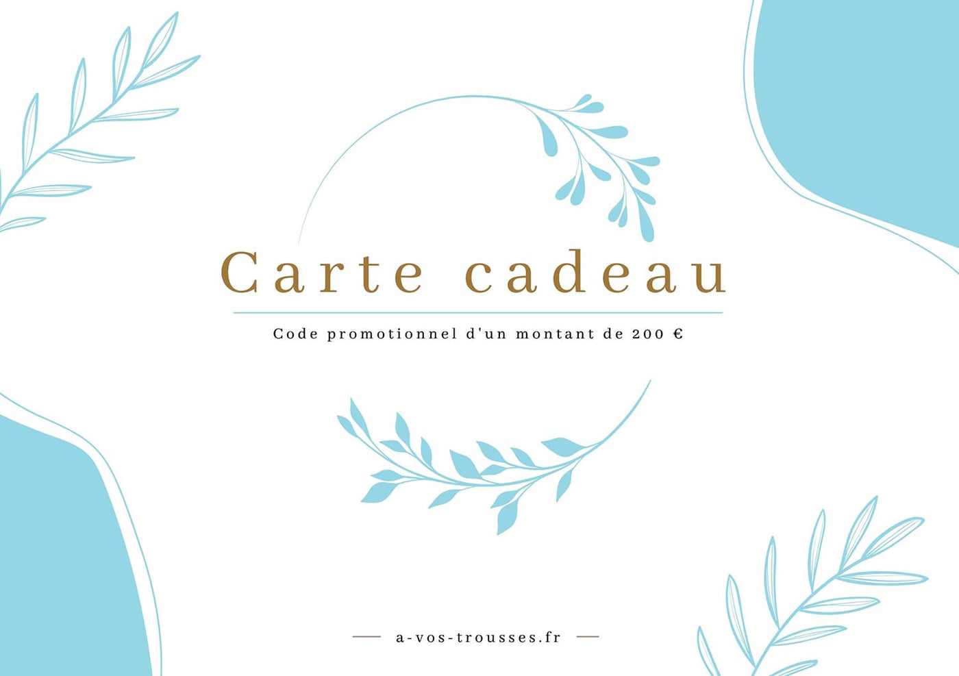 Carte cadeau 200 euros - À vos trousses