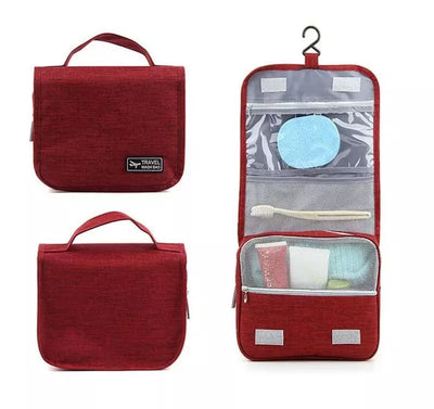 Trousse de toilette accrochable rouge - À vos trousses