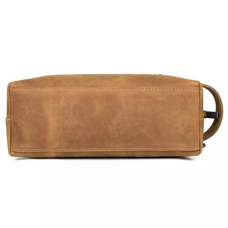 Trousse de toilette homme cuir marron variante 1 - À vos trousses