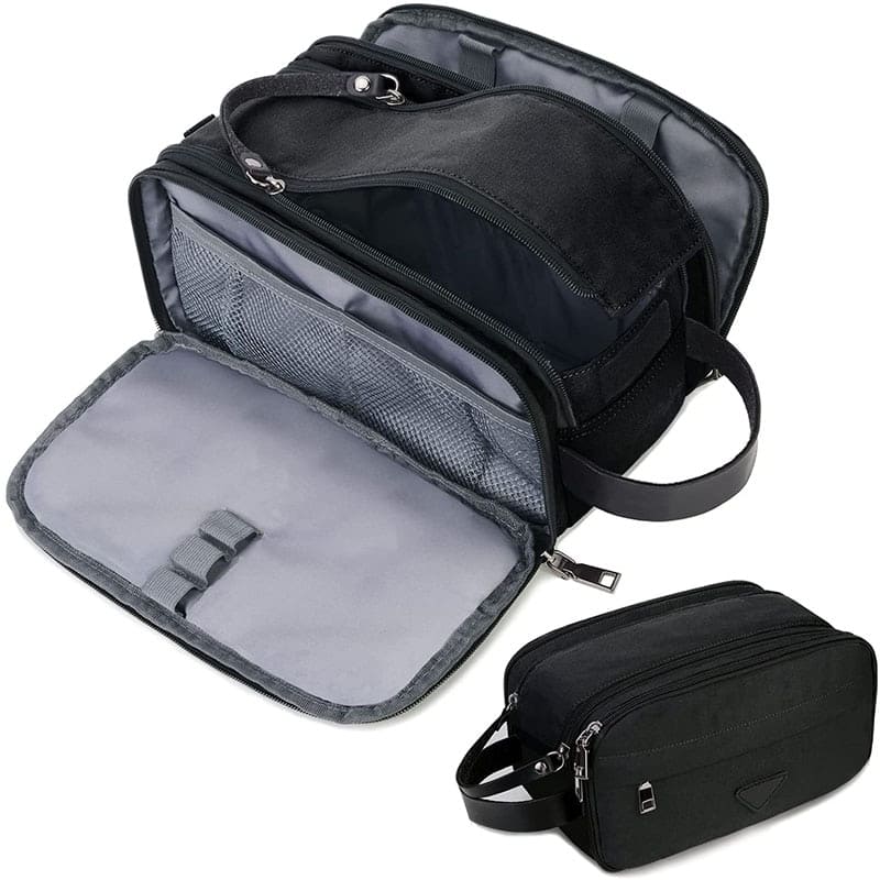 Trousse de toilette multipoches noir - À vos trousses